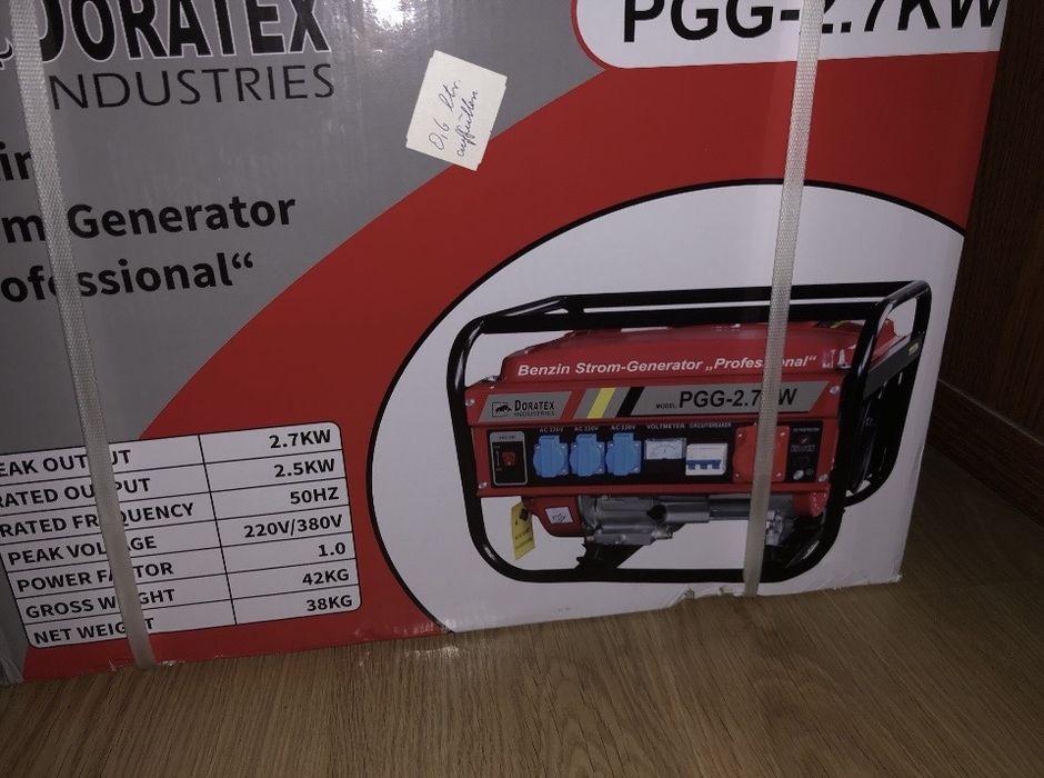 бензиновий генератор Doratex Indastials PGG-2.7KW.