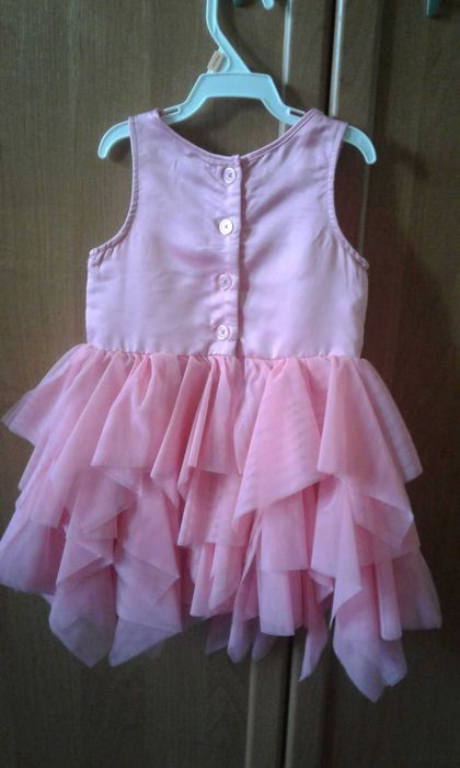 Святкове плаття (платье) розове для дівчинки. 18М