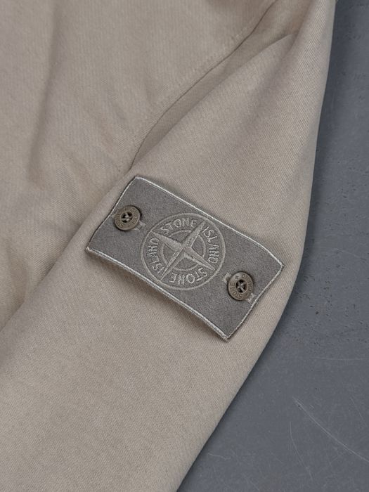БЕЗ ПЕРЕДОПЛАТИ: Зіп худі Stone Island Beige Ghost