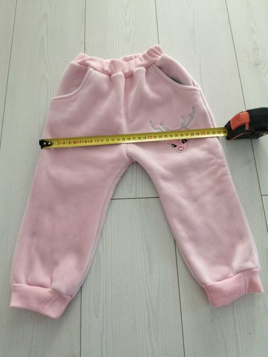 Nowe ciepłe ubrania na zimę jesień dziewczynk bluza spodnie ocieplane