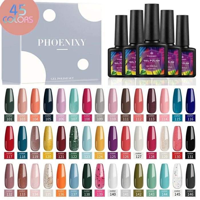 60 cores  verniz de gel