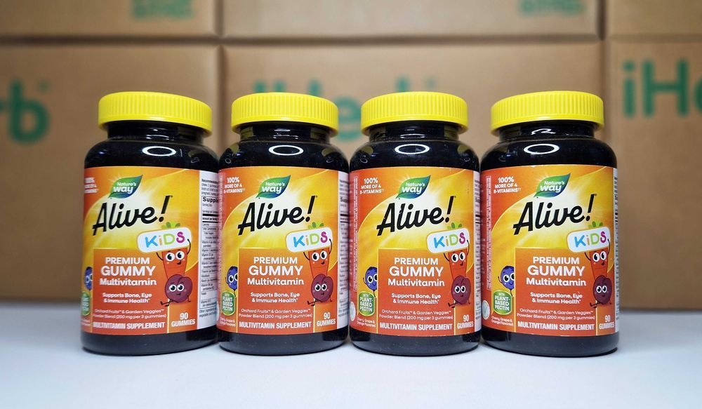 Nature's Way Alive Kids, вітаміни для дітей в мармеладках, 60шт і 90шт