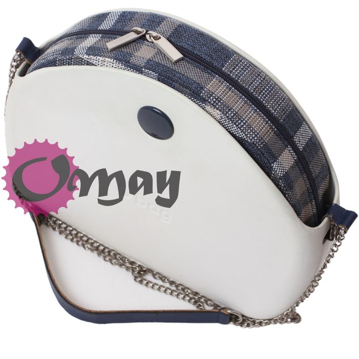 Beżowa Krata organizer do OBAG MOON LIGHT granatowy 2 kieszenie OMAY