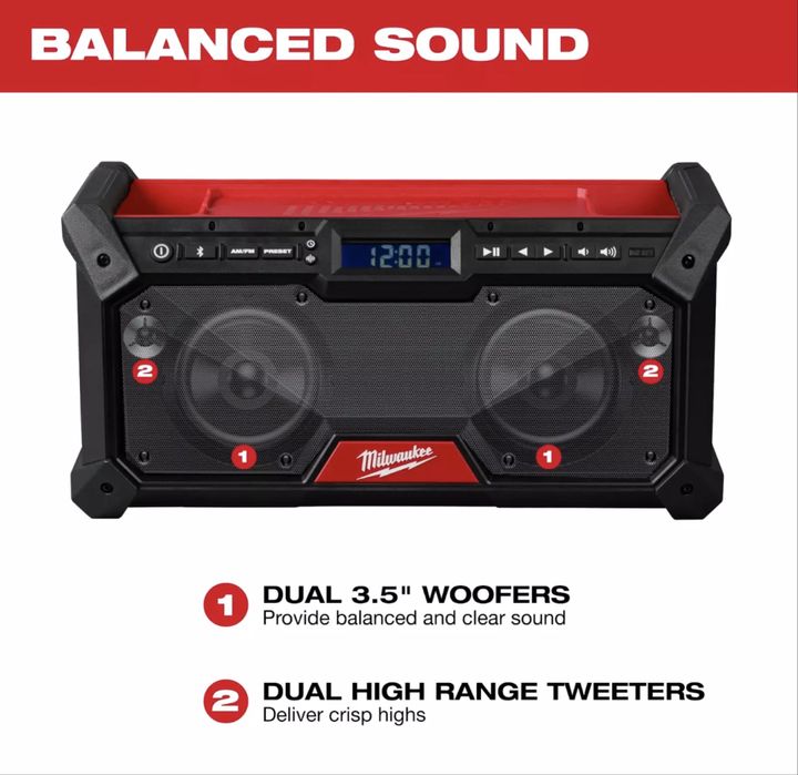 Акумуляторне радіо Milwaukee 2952-20 M18