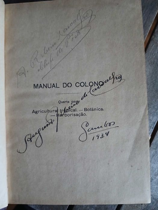 Manual do Colono - Alfredo de Leão Pimentel