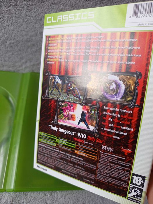 Ninja Gaiden Black Xbox Classic 3xENG