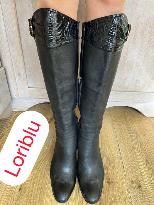 Италия кожаные сапоги loriblu оригинал 39-40 размер