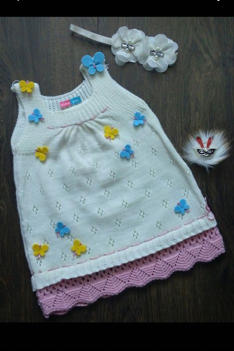 Вязаный сарафан для девочки