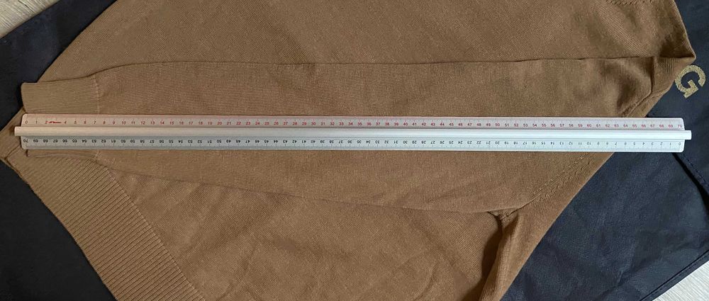 Beżowy, Kamelowy Golf, SuitSupply, 100 % Camel Wool, L+/XL