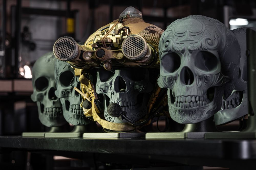 Підставка для шолома Череп 3D | Skull Stand | Навушники / Берет