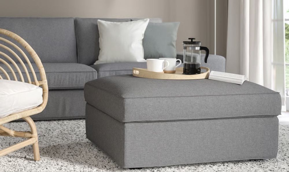 Pufa Podnóżek ze schowkiem Pufa jest bez obicia