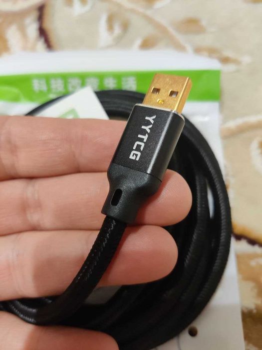 Hi-Fi кабель ЦАП DAC YYTCG Black Alpha Blue Silver C-B C-C 0.5 м - 2 м