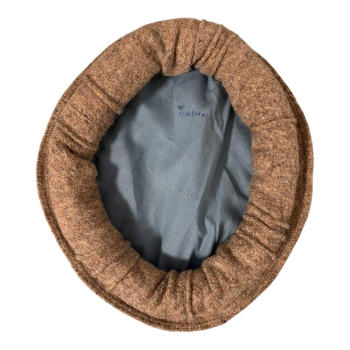 Boné de inverno Winter Cap Chapéu Pakol 100% feito à mão (Carvão)