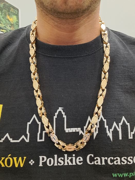 Złoty łańcuszek splot Cartier 197 g 69 cm 585 Nowy