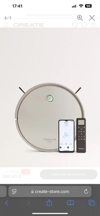 Robot Aspirador Inteligente Create S40