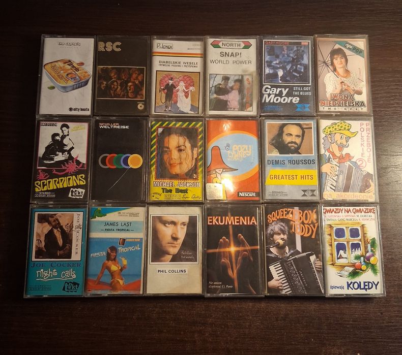 Kasety magnetofonowe 54 sztuki