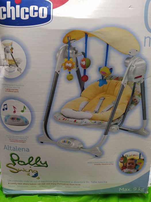 Vendo cadeira Chicco de baloiço eléctrica pouco uso  nova na caixa.