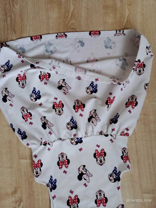 Sukienka myszka Miki Minnie biała 110/116 4-6 lat H&M