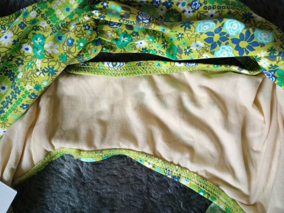 Dół od bikini Zielone wzory