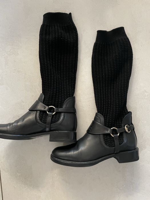 Botki ze skarpeta Gucci