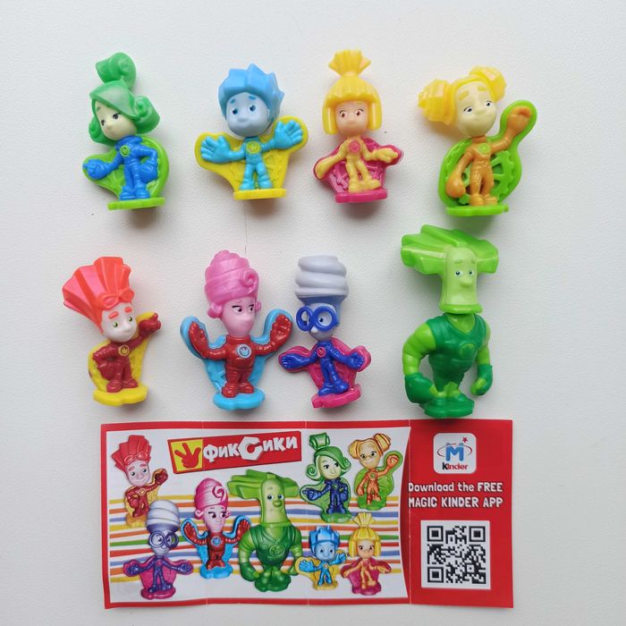 Фіксики, мімімішки, барбоскіни, колекції фігурок