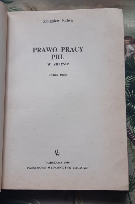 Książka "Prawo pracy PRL w zarysie" Salwa