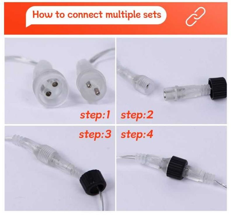 Lampki świąteczne wielokolorowe sople 10m, sterowanie pilotem 8 trybów