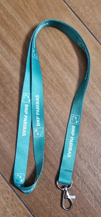 Smycz nowa BNP Paribas zapięcie brelok