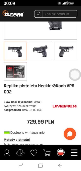Nowy HK VP9 sprawny (WARTO)