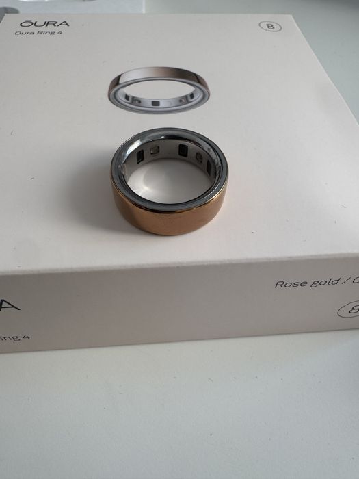 Oura Ring 4 Rose Gold Rozmiar 8 na Gwarancji
