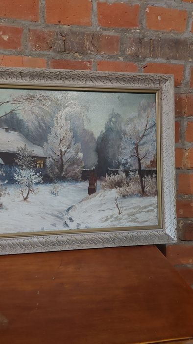 Obraz olejny na desce, sygnowany 1929r