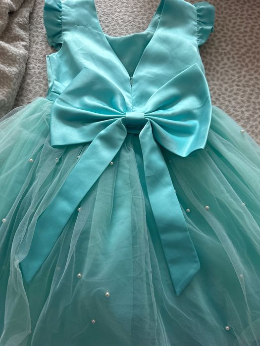 Vestido verde água