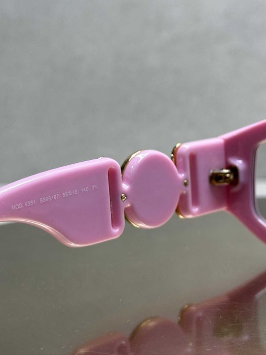 Окуляри Versace Medusa Biggie Pink Clear / Очки Версаче Оригинал с Кристалами Версаче