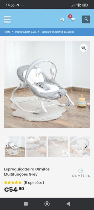 Espreguiçadeira bebé