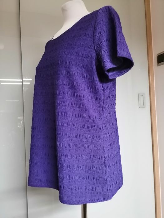 Bluzka damska fioletowa L40/12 krótki  rękaw