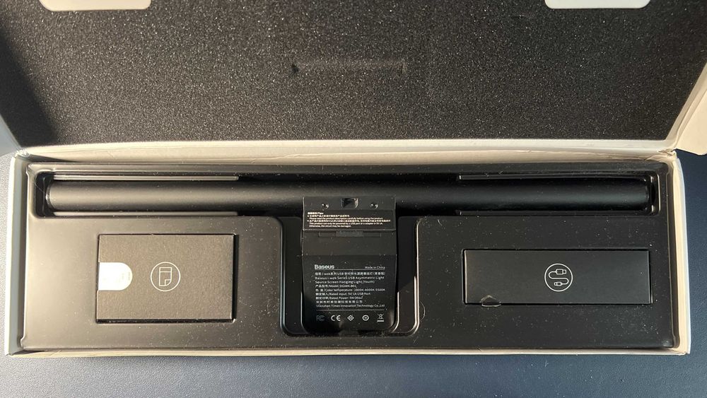 лампа на монітор скрінбар Baseus 5W 2800-5500K 5V USB