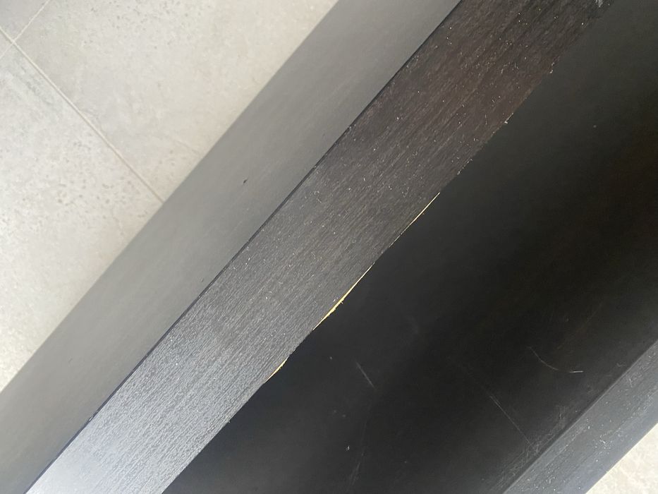 Półka podwojna lack ikea na ścianę wenge