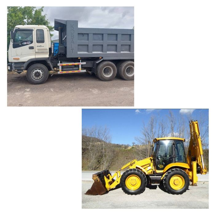 Услуги, аренда екскаватора JCB 4CX и самосвала