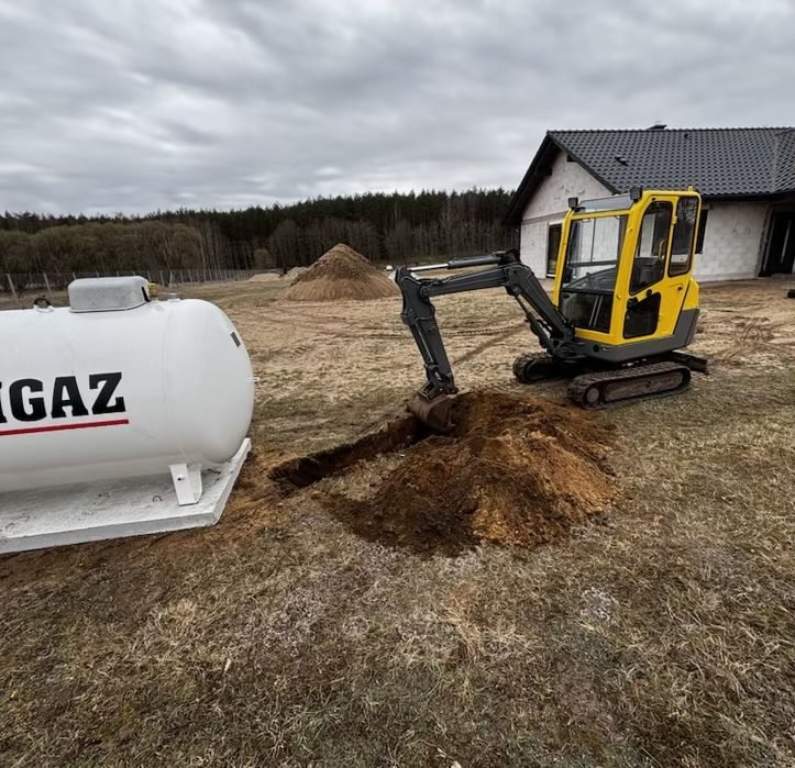 Usługi minikoparką /roboty ziemne