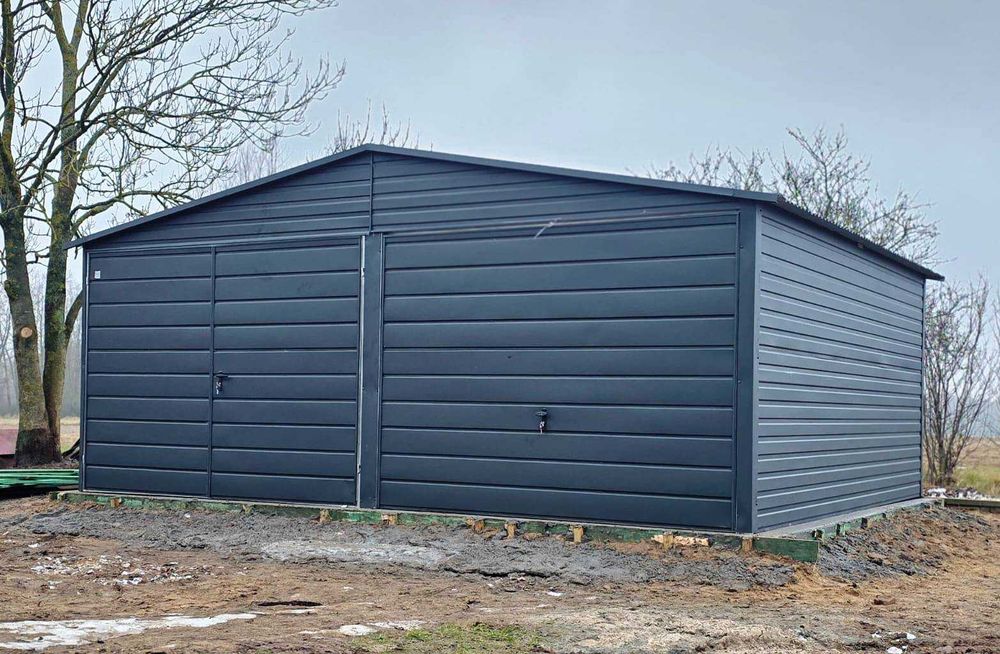 Garaż  Grafit Mat 5x5 plus Dodatkowe Drzwi PROMOCJA
