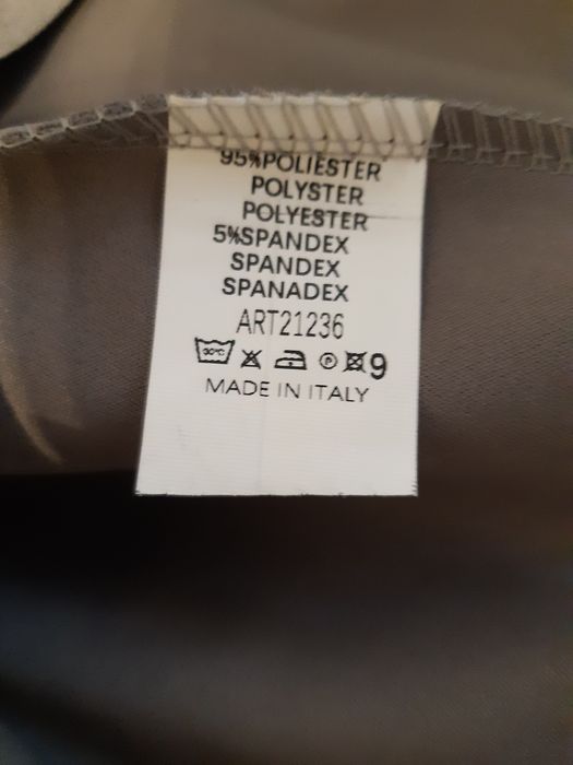 Włoska, szara welurowa  spodnica