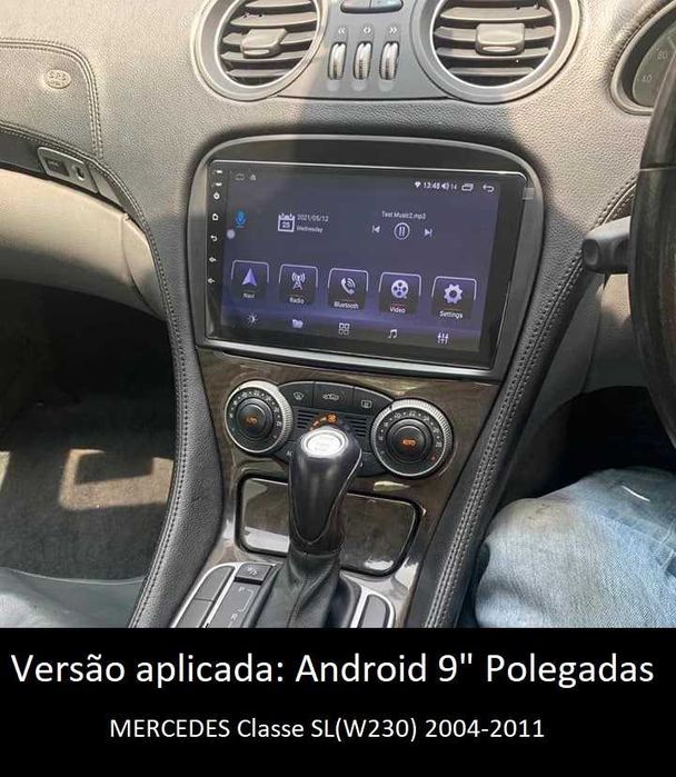 Rádio 2DIN 9" Mercedes • S • SL • R • W220 W230 W251 • Android 4+64GB