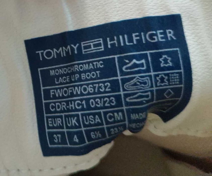 Tommy Hilfiger botas com atacadores Tam 37