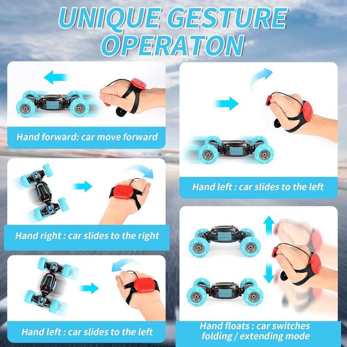 NOVOS! Amphibious rollover RC Car , comando por gestos