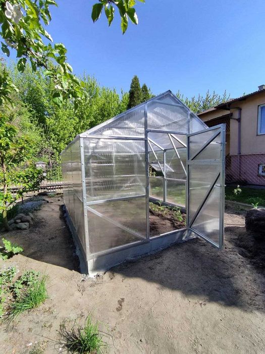 Szklarnia Domek 3x4 3x6 3x8 3x10 m Poliwęglan Profile Stalowe Ocynk