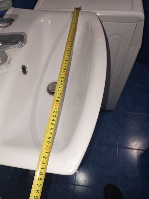 Тумба з умивальником, сііоном та краном Grohe