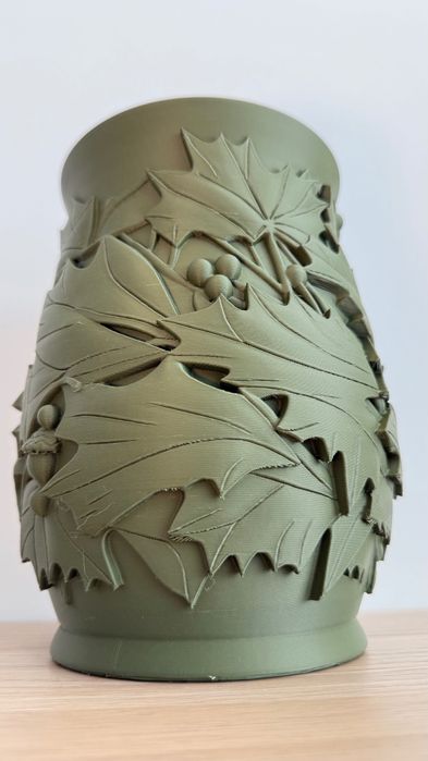 Vaso Decorativo Folhas Verde Musgo | Design