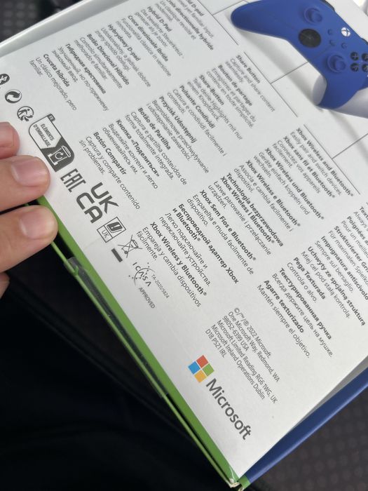 Comando Xbox Azul novo  e selado