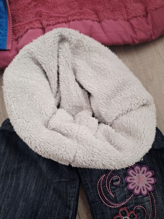 Kurtka ocieplana zimowa + spodnie ocieplane rozmiar 116/122