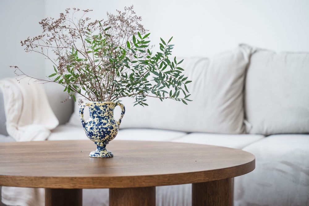Stolik kawowy Ystad drewniany mid-century modern vintage
